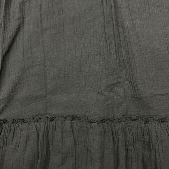NWT Quince Black Organic Cotton Gauze Smocked Maxi Skirt Boho Festival Casual M - Picture 5 of 10